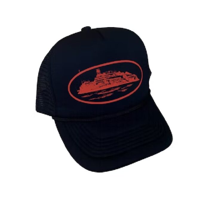 Cappello Nero Rosso Corteiz Cappello Nero Rosso Corteiz