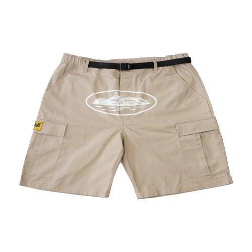 Pantaloncini Cargo Beige Corteiz Alcatraz