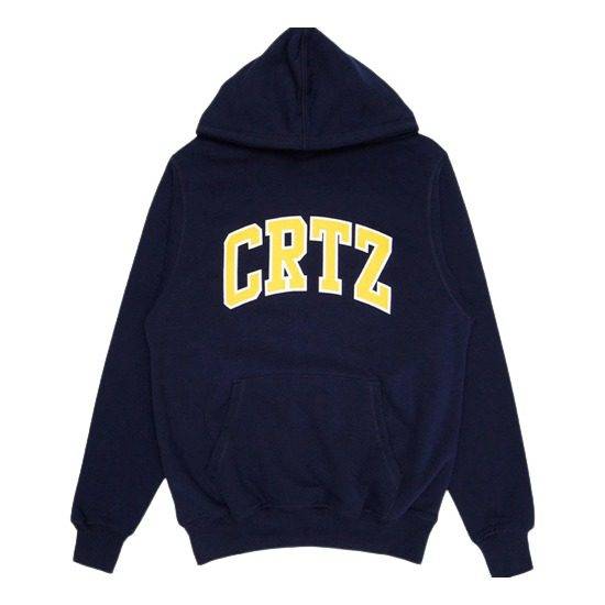 Corteiz Crtz Felpa con Cappuccio Blu Navy