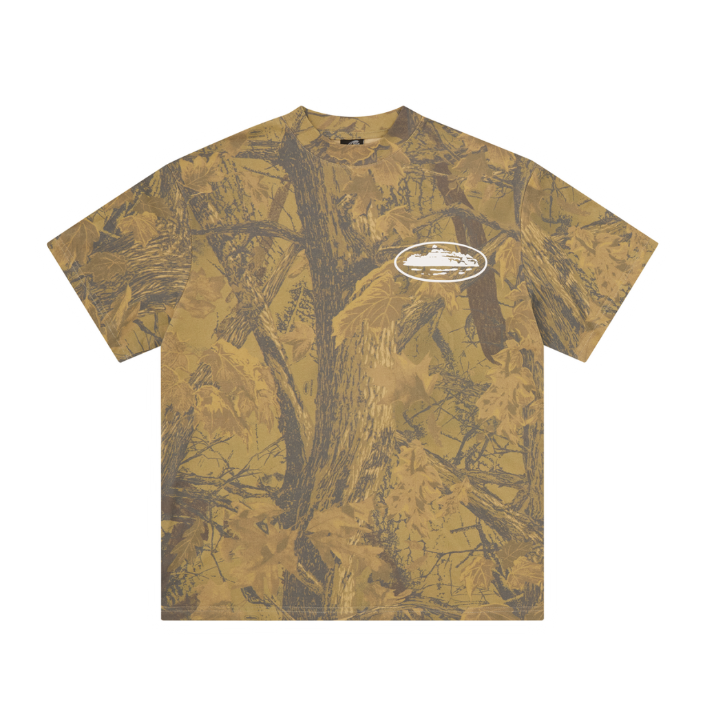 Corteiz Maglia con Logo Alcatraz Puff FOREST Camo