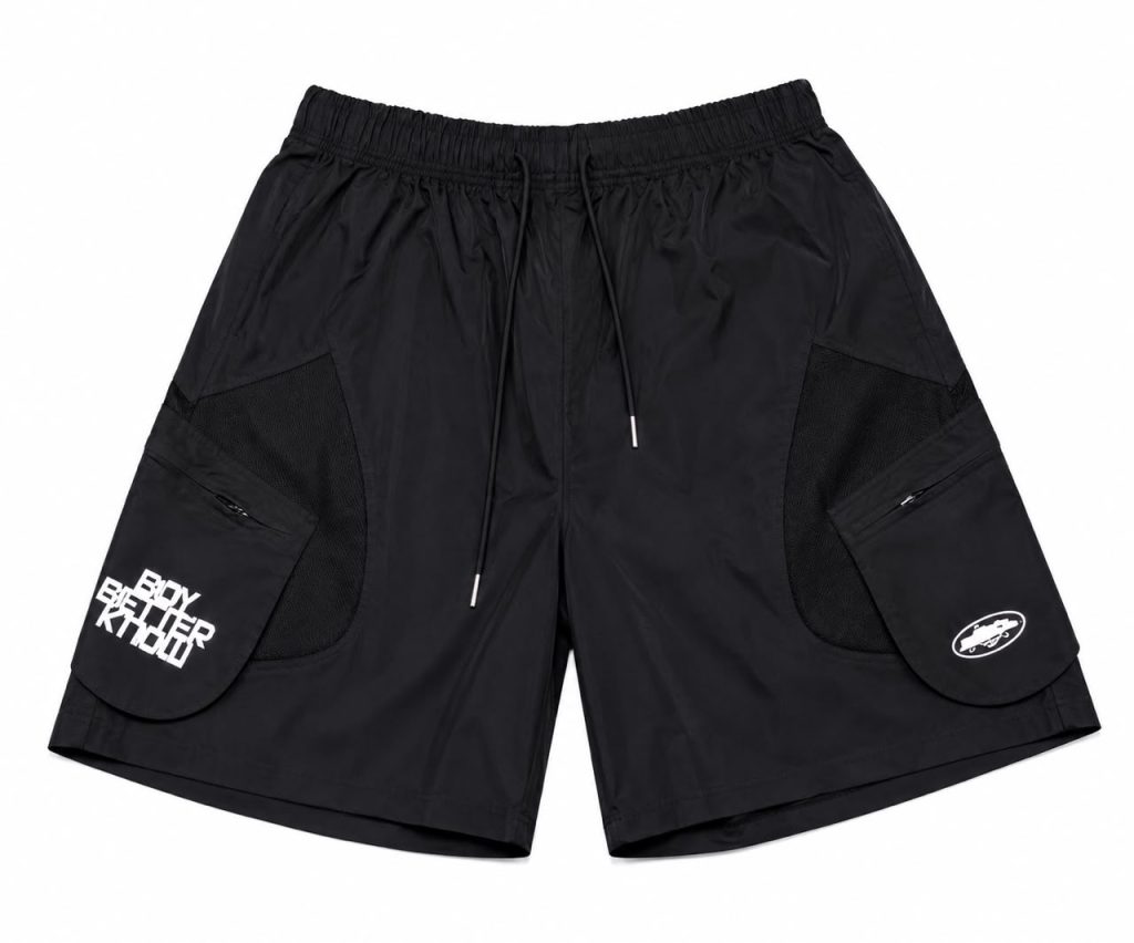 Corteiz X BBK Neri Pantaloncini