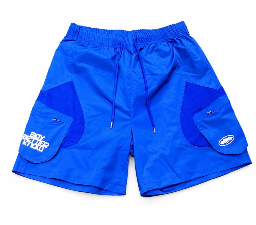 Corteiz X BBK Pantaloncini Blu