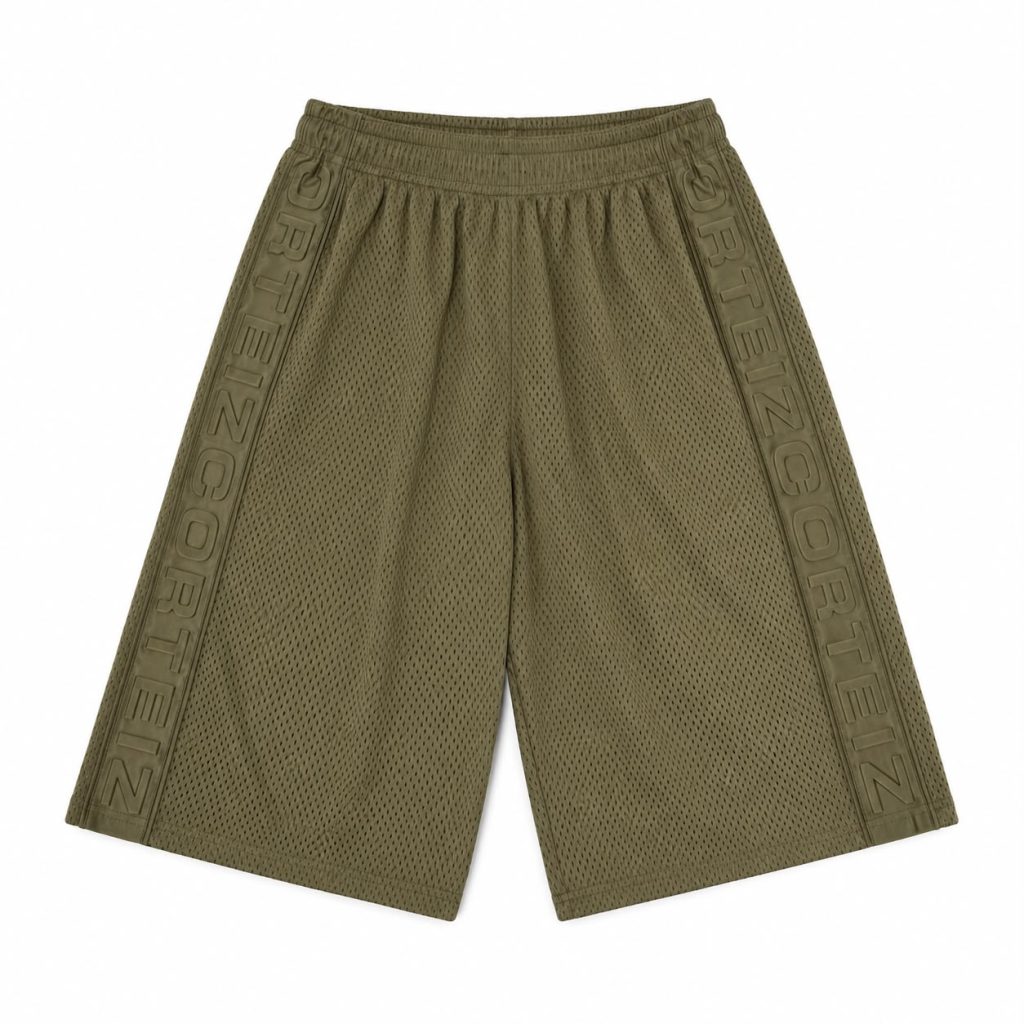 Corteiz Dem Pro Mesh Pantaloncini Oliva
