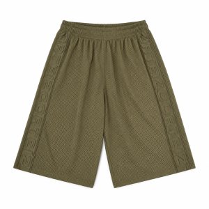 Corteiz Dem Pro Mesh Pantaloncini Oliva
